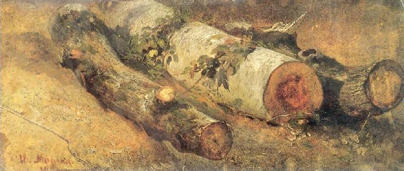 Ivan Shishkin Felled Birches Germany oil painting art